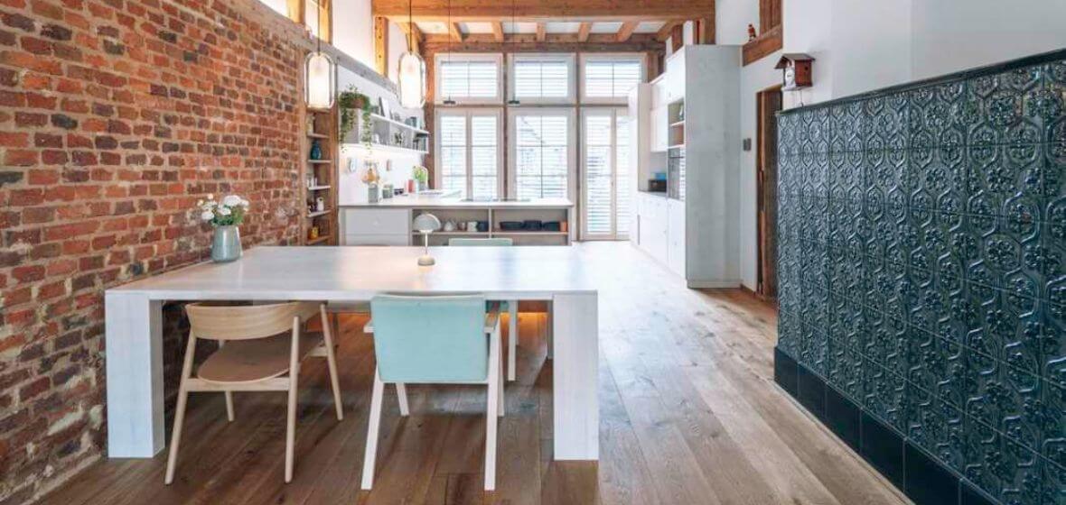 Spacious dining area