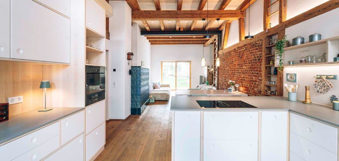 Living room & kitchen